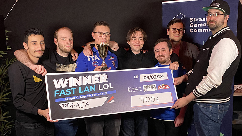 Alsace Esport Academy vainqueur tournoi League of Legends Strasbourg Games Community